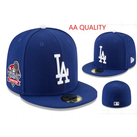 AA Quality Los Angeles Dodgers 2024 World Series Champions Fitted Hat